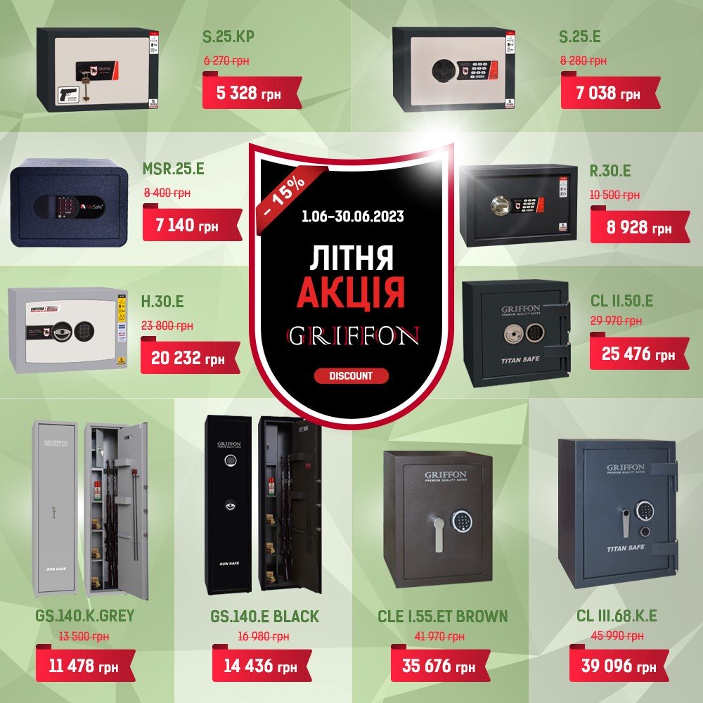 Розпродаж сейфів